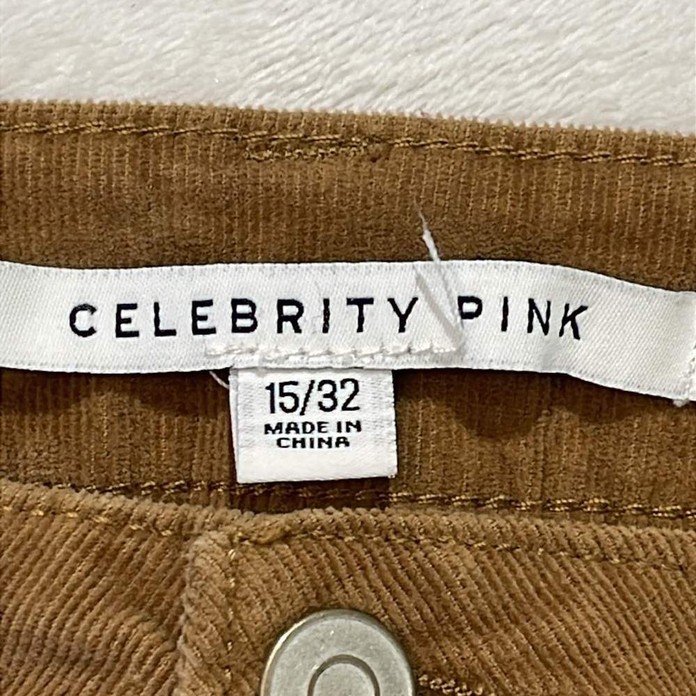 CELEBRITY PINK SIZE 15/32 Women's Brown Corduroy Flare Jeans - Picture 5 of 7